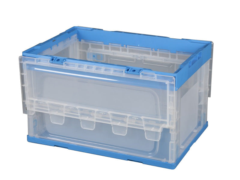 Caja de logística plegable transparente