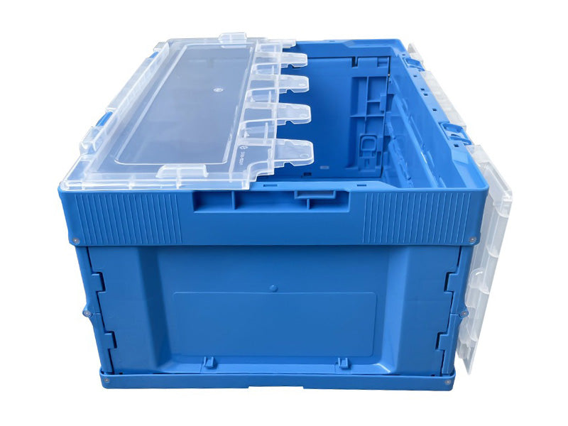 Caja de logística plegable transparente